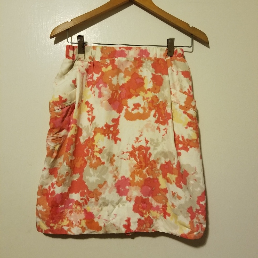Halogen watercolor skirt with pockets